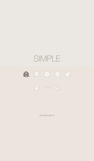 [LINE着せ替え] b30_25_ベージュ1-3の画像1