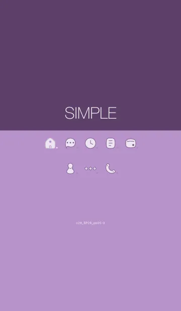 [LINE着せ替え] o29_26_パープル5-3の画像1