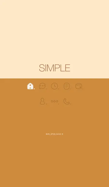 [LINE着せ替え] B29.26_ブラウン4-9の画像1