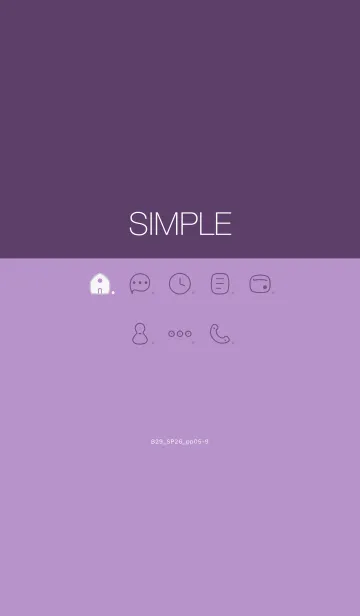 [LINE着せ替え] B29.26_パープル5-9の画像1