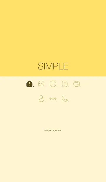 [LINE着せ替え] B29.26_イエロー4-9の画像1