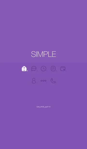 [LINE着せ替え] 629.25_パープル1-9の画像1