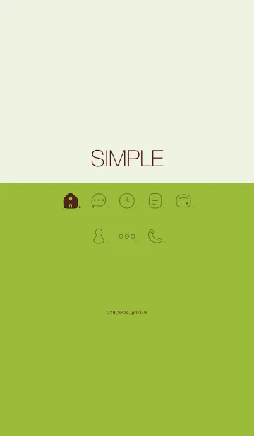 [LINE着せ替え] 229.24_グリーン3-9の画像1