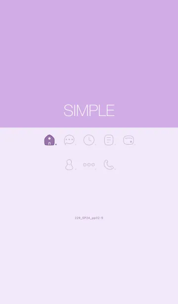 [LINE着せ替え] 229.24_パープル2-9の画像1