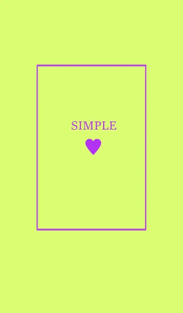 大人のシンプルハート -purple kimidori-の着せ替えメイン画像