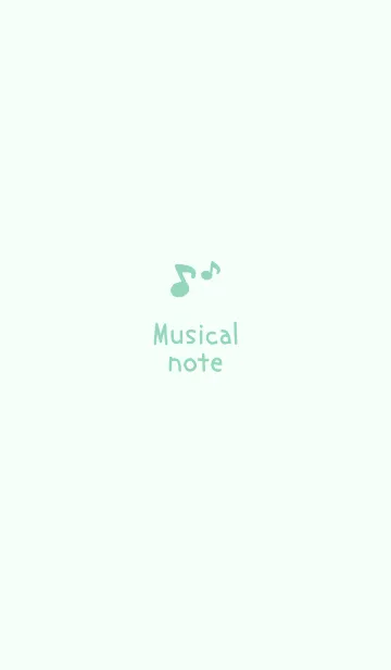 [LINE着せ替え] Musical note/Greenの画像1