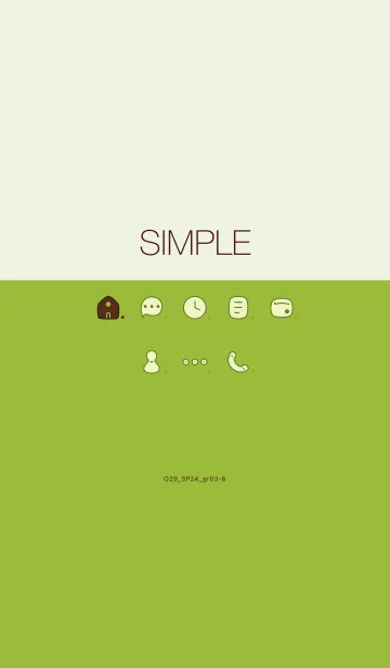 [LINE着せ替え] O29_24_グリーン3-6の画像1