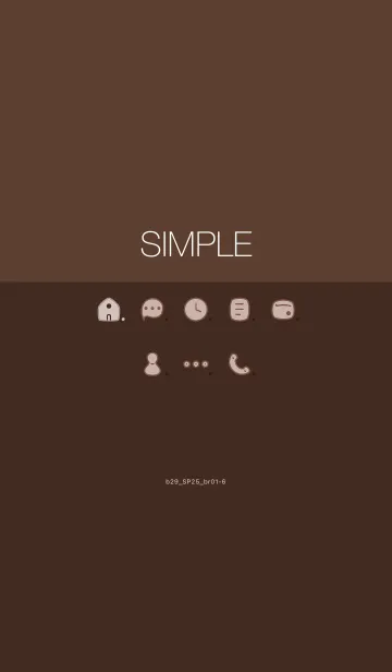 [LINE着せ替え] b29_25_ブラウン1-6の画像1