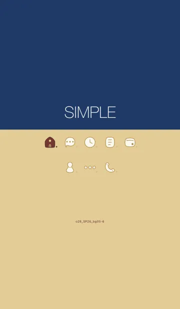 [LINE着せ替え] o29_26_ベージュ5-6の画像1
