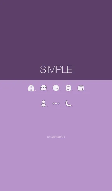 [LINE着せ替え] o29_26_パープル5-6の画像1