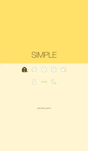 [LINE着せ替え] o29_26_イエロー4-6の画像1
