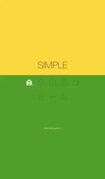 [LINE着せ替え] B30.26_イエロー2-3の画像1