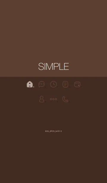 [LINE着せ替え] 630.25_ブラウン1-3の画像1