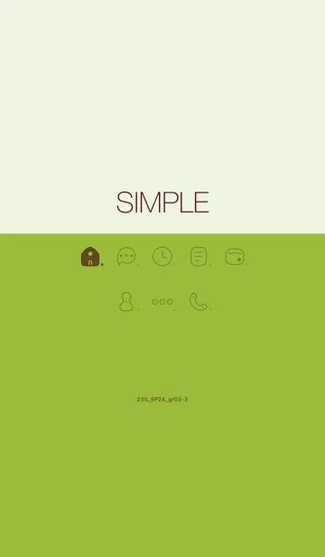 [LINE着せ替え] 230.24_グリーン3-3の画像1