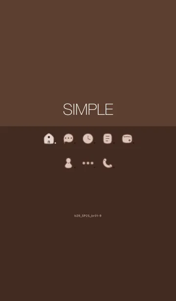 [LINE着せ替え] b29_25_ブラウン1-9の画像1