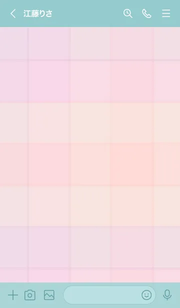 [LINE着せ替え] チェック柄 くすみカラー15の画像3