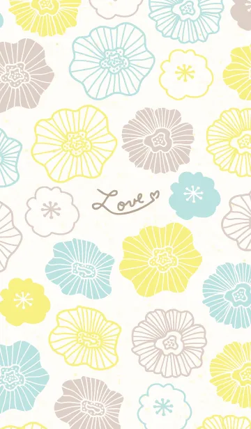 [LINE着せ替え] 北欧風 お花 可愛い14の画像1