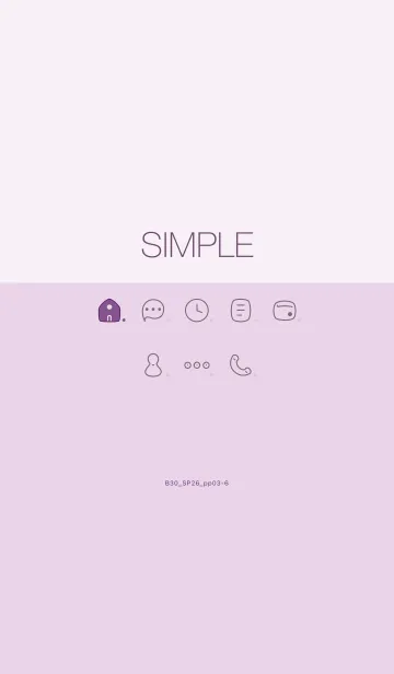 [LINE着せ替え] B30.26_パープル3-6の画像1