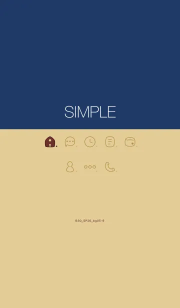 [LINE着せ替え] B30.26_ベージュ5-9の画像1