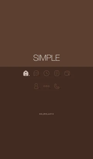 [LINE着せ替え] 630.25_ブラウン1-6の画像1
