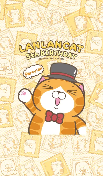 [LINE着せ替え] ランラン猫 7 (日本語)の画像1
