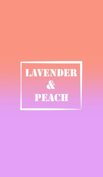 [LINE着せ替え] Peach Pink  & Lavender Purple Theme (JP)の画像1