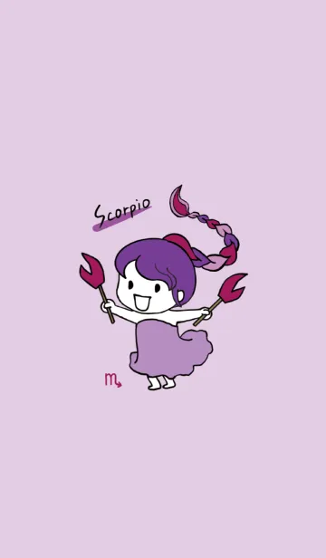 [LINE着せ替え] ラッキーカラー蠍座の画像1
