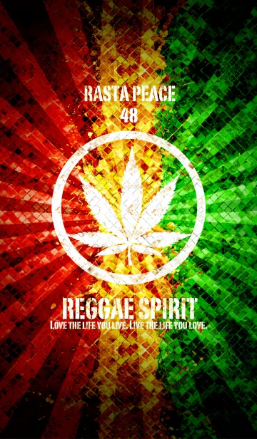 [LINE着せ替え] レゲエ魂2 ラッキーナンバー48の画像1