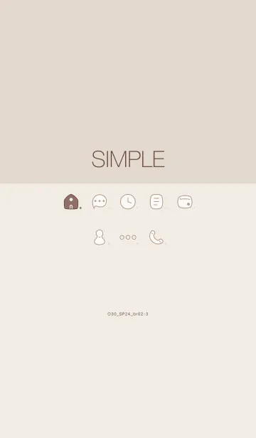 [LINE着せ替え] O30_24_ブラウン2-3の画像1