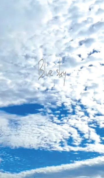 [LINE着せ替え] グレー : Blue Skyの画像1