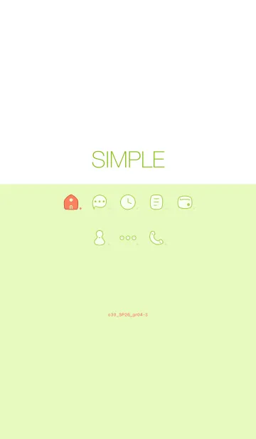 [LINE着せ替え] o30_26_グリーン4-3の画像1