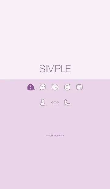 [LINE着せ替え] o30_26_パープル3-3の画像1