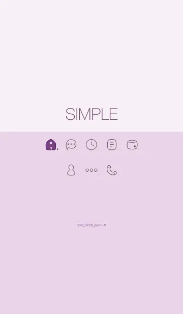[LINE着せ替え] B30.26_パープル3-9の画像1