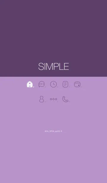 [LINE着せ替え] B30.26_パープル5-9の画像1