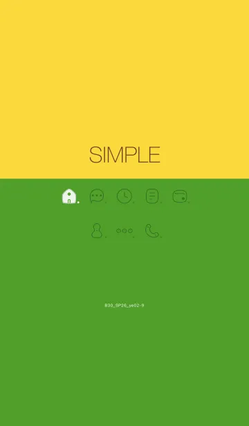 [LINE着せ替え] B30.26_イエロー2-9の画像1