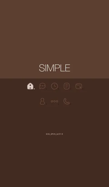 [LINE着せ替え] 630.25_ブラウン1-9の画像1