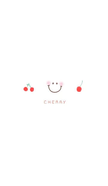 [LINE着せ替え] スマイルシンプル21+CHERRY(チェリー)の画像1