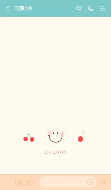 [LINE着せ替え] スマイルシンプル21+CHERRY(チェリー)の画像3