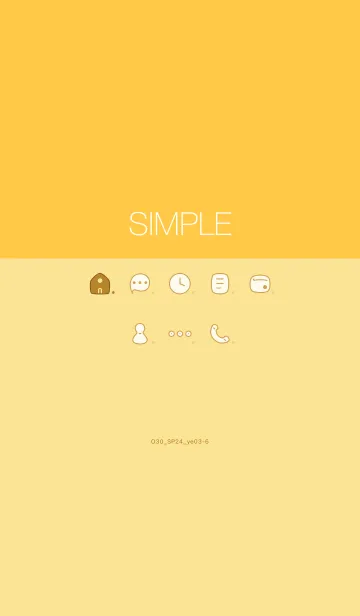 [LINE着せ替え] O30_24_イエロー3-6の画像1
