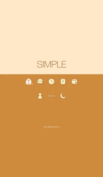 [LINE着せ替え] o30_26_ブラウン4-6の画像1