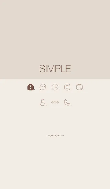 [LINE着せ替え] 230.24_ブラウン2-9の画像1