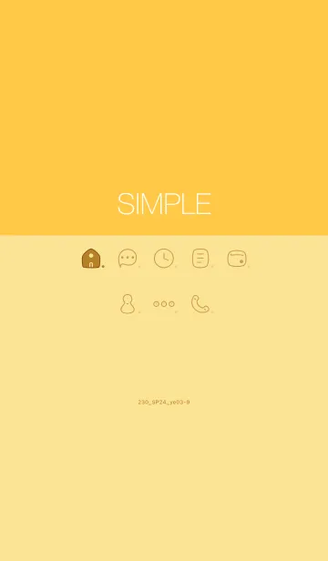 [LINE着せ替え] 230.24_イエロー3-9の画像1