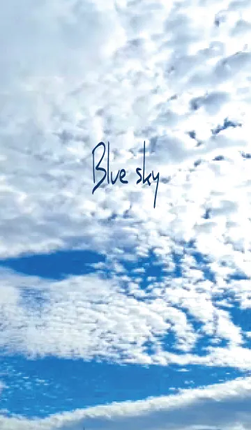 [LINE着せ替え] ベージュとネイビー : Blue Skyの画像1