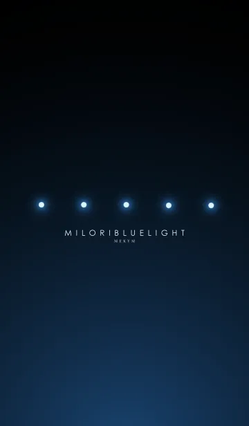 [LINE着せ替え] MILORI BLUE LIGHT. -MEKYM-の画像1