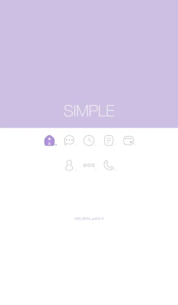 [LINE着せ替え] O30_24_パープル4-9の画像1