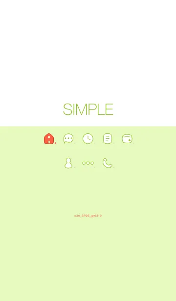 [LINE着せ替え] o30_26_グリーン4-9の画像1