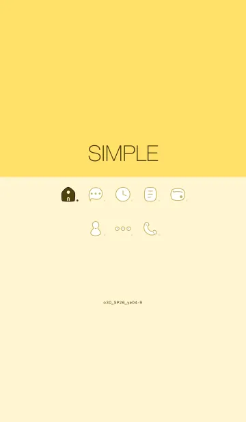 [LINE着せ替え] o30_26_イエロー4-9の画像1