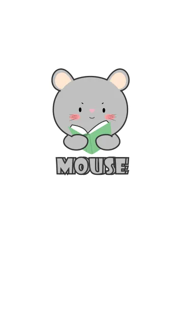 [LINE着せ替え] Grey Mouse Simple Theme (JP)の画像1