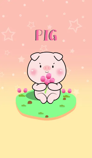 [LINE着せ替え] Cute Pig  In Pastel Theme (JP)の画像1