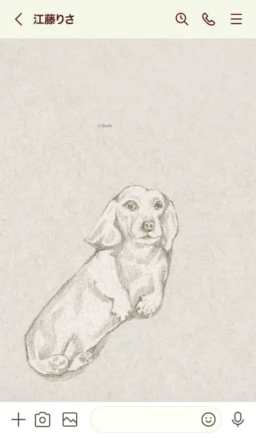 [LINE着せ替え] Lovely Dachshundの画像3